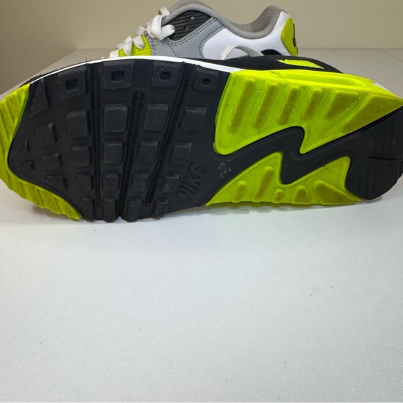 Nike Air Max 90 GS Volt CD6864-101 Youth Size 6.5Y White Neon Green Retro 90s OG - Picture 10 of 16